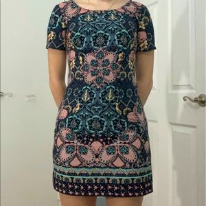 New Hollister Printed Dress with Criss Cross Back